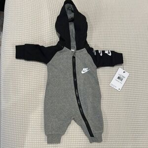 Nike Kids Gray and Black One Piece